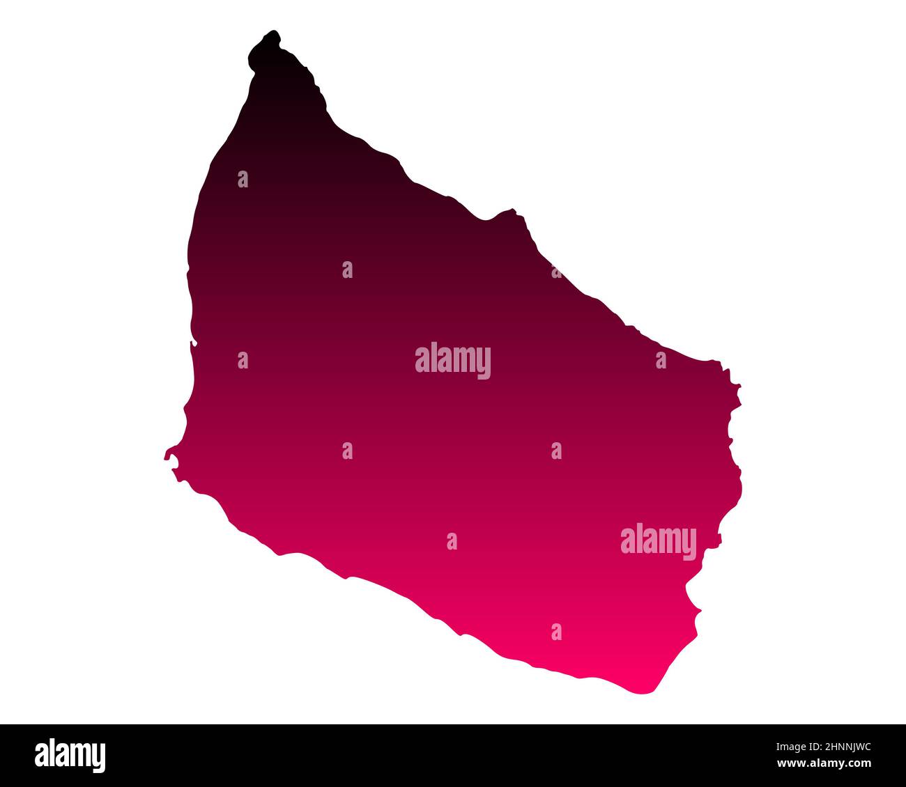 Map of Bornholm Stock Photo Alamy
