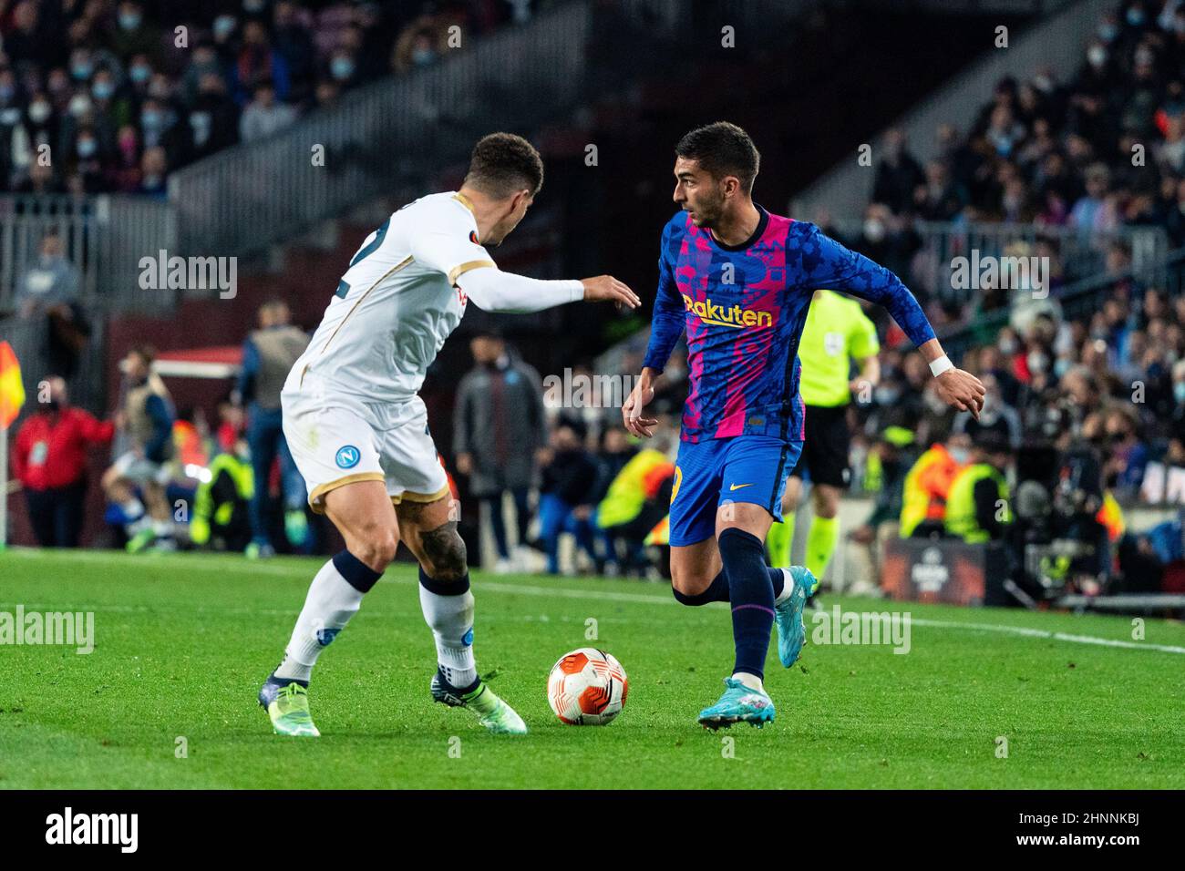 Barcelona, Spain, 17, February, 2022.  Europa League: FC Barcelona v SSC Napoli.  Credit: JGB/Alamy Live News Stock Photo