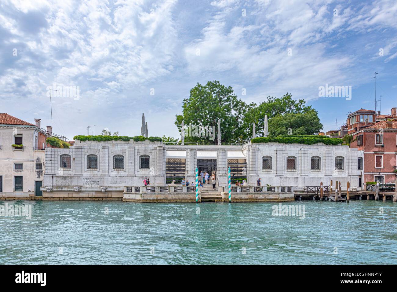 Peggy Guggenheim Collection Modern Art Museum at The Grand Canal in Venice. Stock Photo