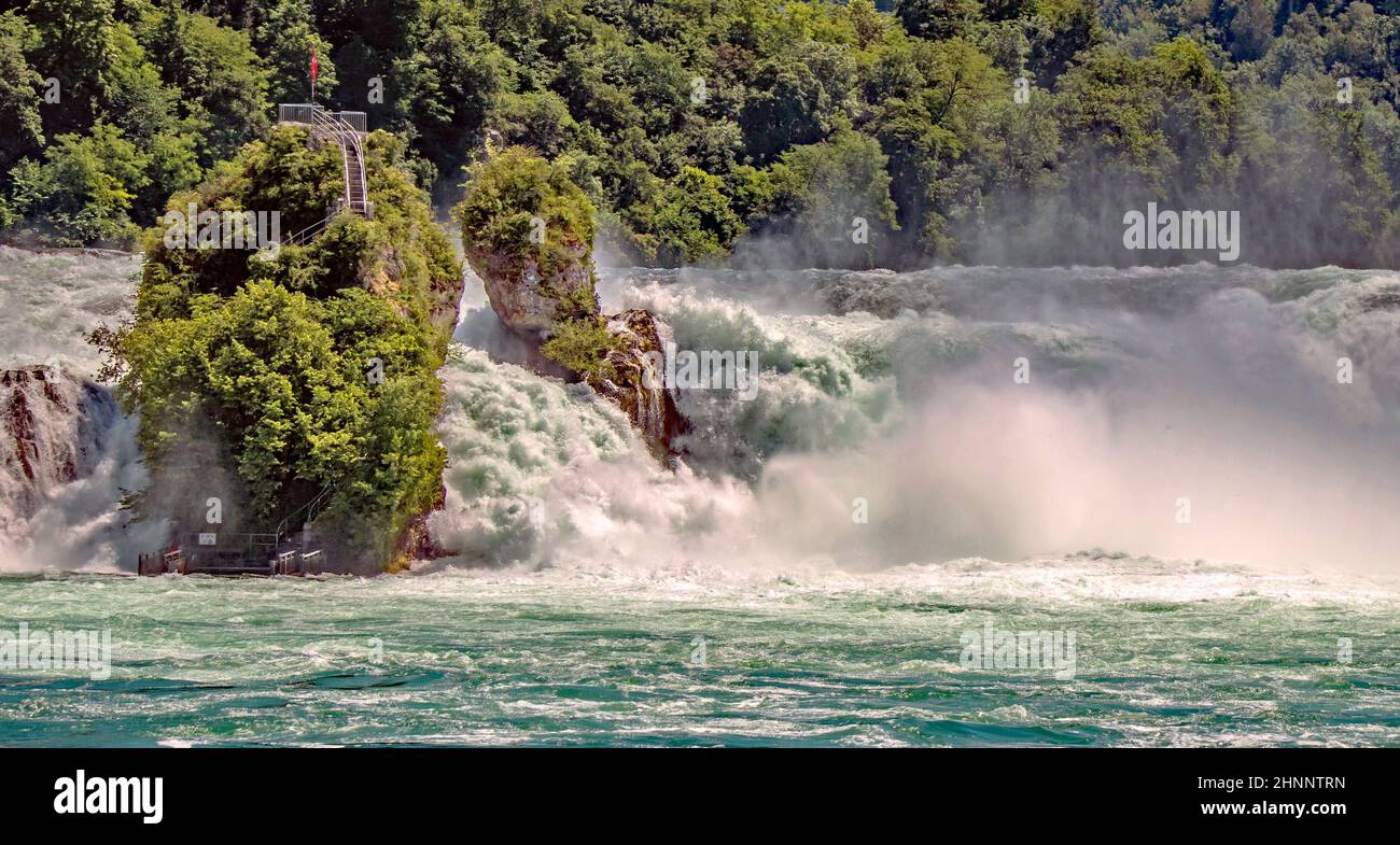 Rheinfall bei Neuhausen, Kanton Schaffhausen, Schweiz Stock Photo