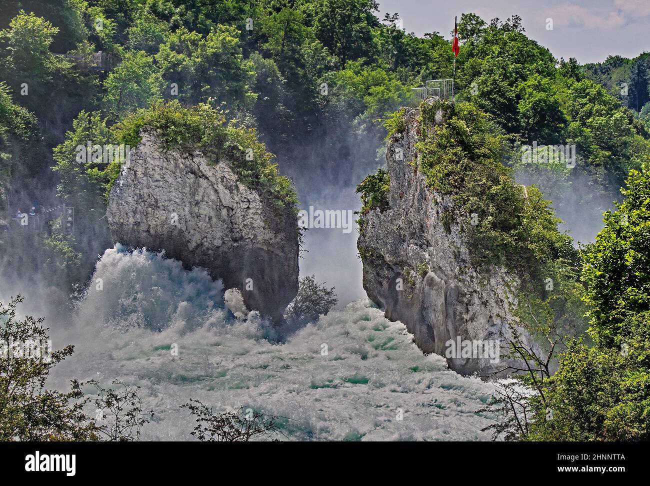 Rheinfall bei Neuhausen, Kanton Schaffhausen, Schweiz Stock Photo