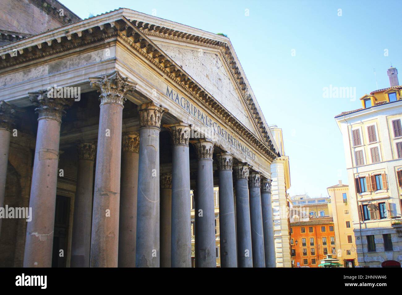 Famous Pantheon monument in Rome, Latium, Italy Stock Photo