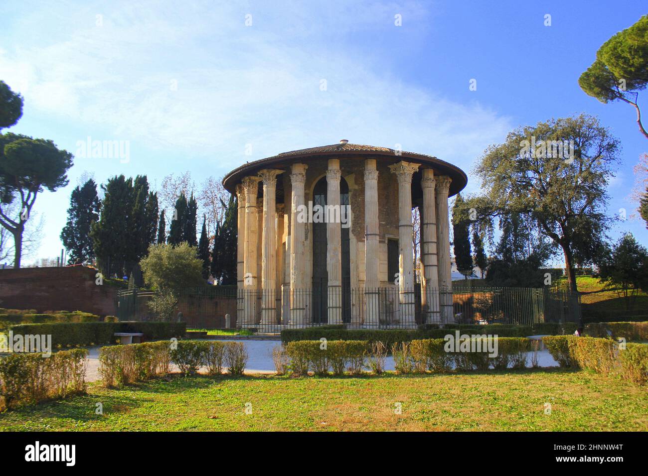 Temple of Hercules Victor, Rome Italy Stock Photo