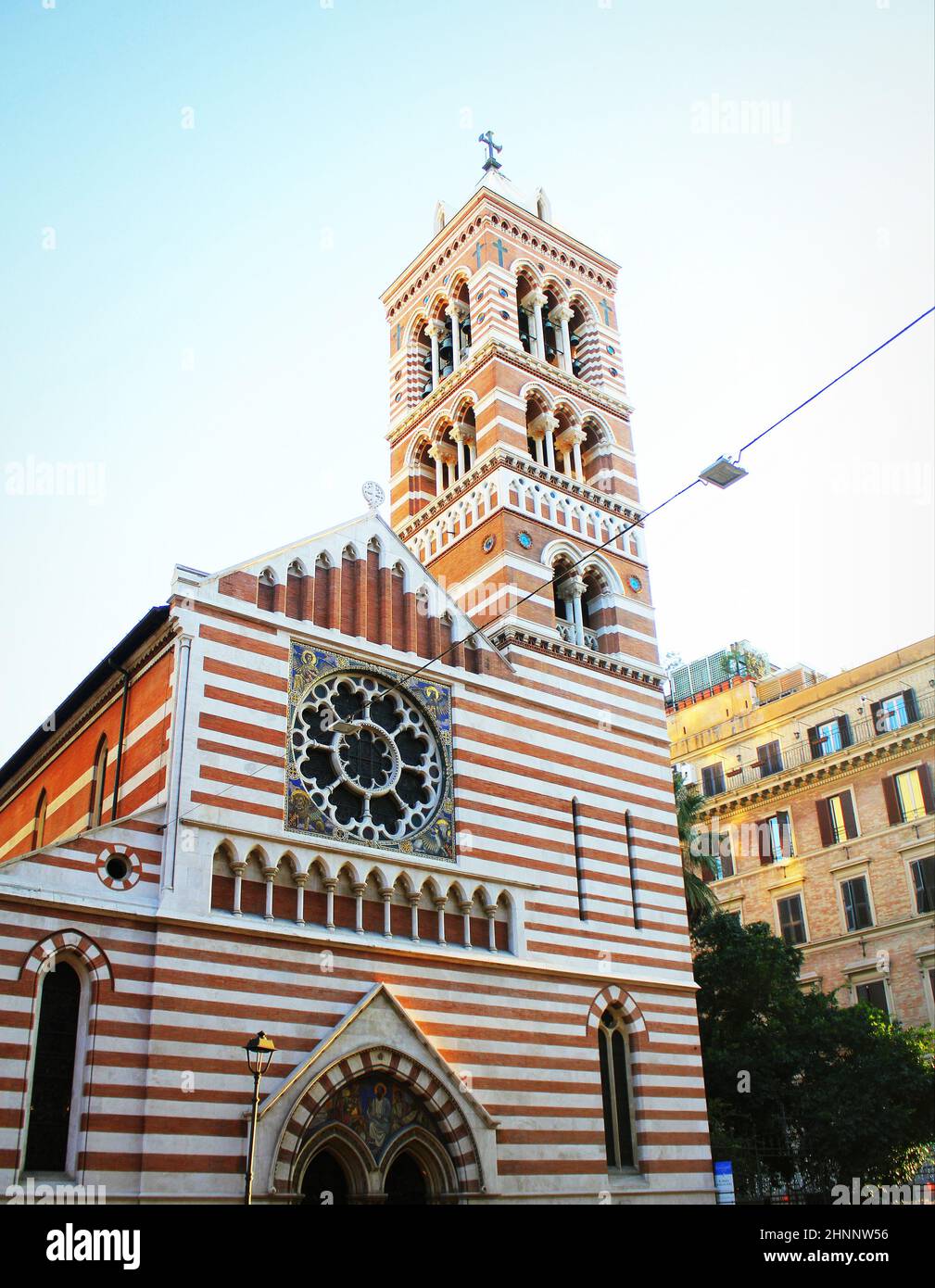 St Paul's Within the Walls in Rome, built between 1872 and 1876. Stock Photo