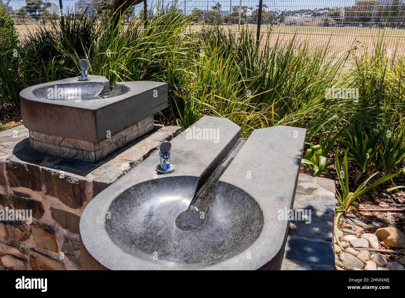 Free water dispenser in Green Point Park, Cape Town Stock Photo Alamy