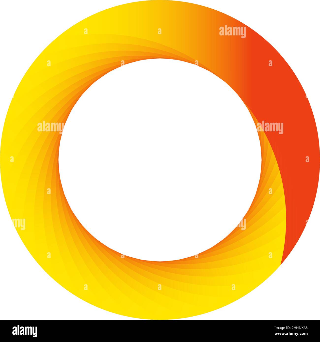 Abstract circular, radial geometric vector element, icon, illustration ...