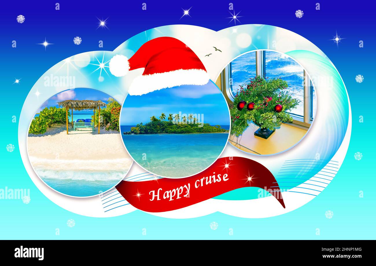 Tropical beach collage hi-res stock photography and images - Alamy