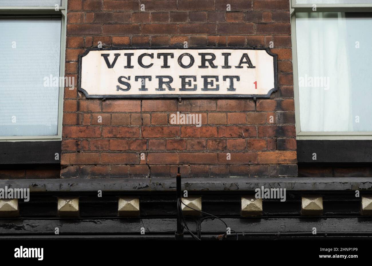 Victoria Street sign in Liverpool Stock Photo