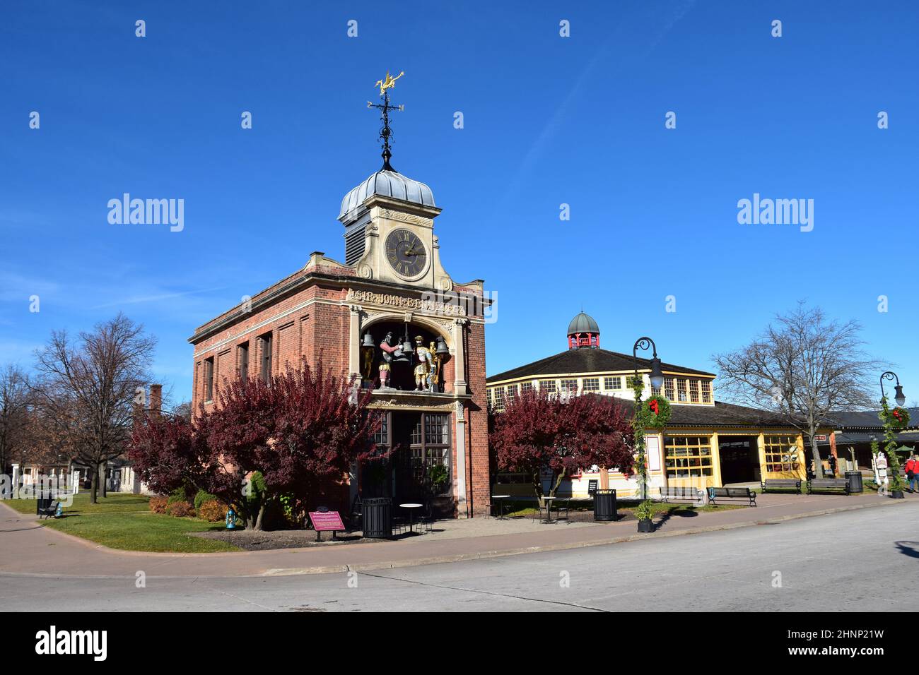 Sir John Bennett's jewelry store at Greenfield Village, an 80-acre open air site & part of the Henry Ford museum complex in Dearborn, Michigan, USA. Stock Photo