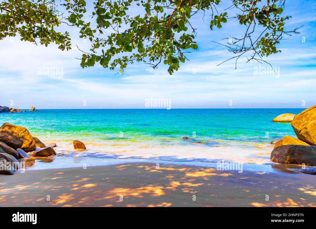 Small sandy beach Lamru Nationalpark Khao Lak Phang-nga Thailand. Stock Photo