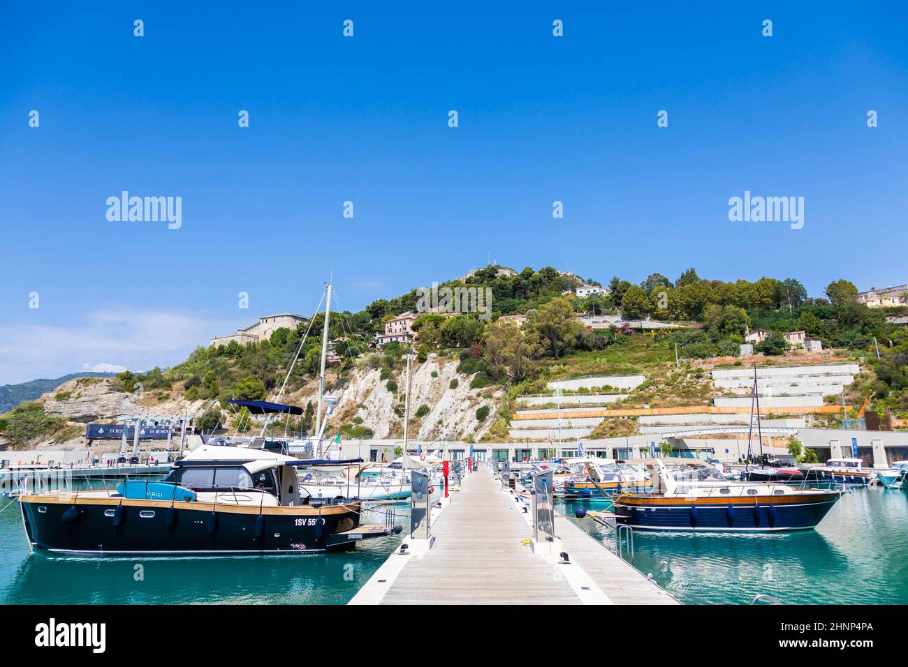 Cala del Forte - Ventimiglia. Principality of Monaco ports' brand new marina Stock Photo