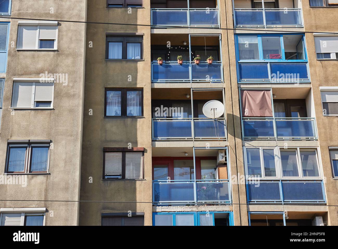 Residential building block with many flats Stock Photo - Alamy