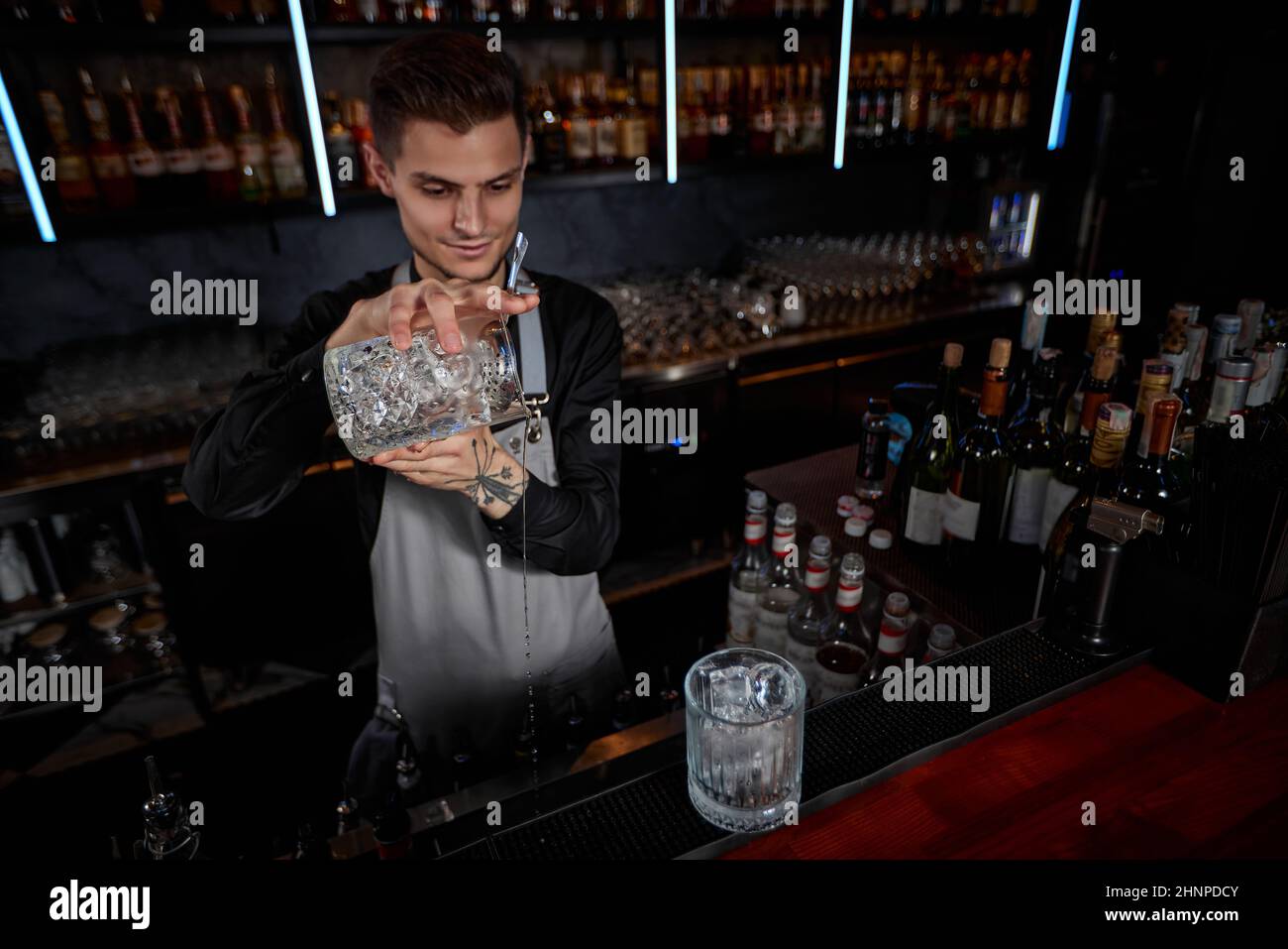 Metallic Barman Shaker on Wooden Table Stock Photo - Image of celebration,  nightclub: 111133180