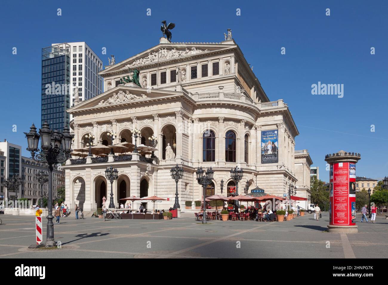 famous Opera house in Frankfurt, the Alte Oper, Germany Stock Photo
