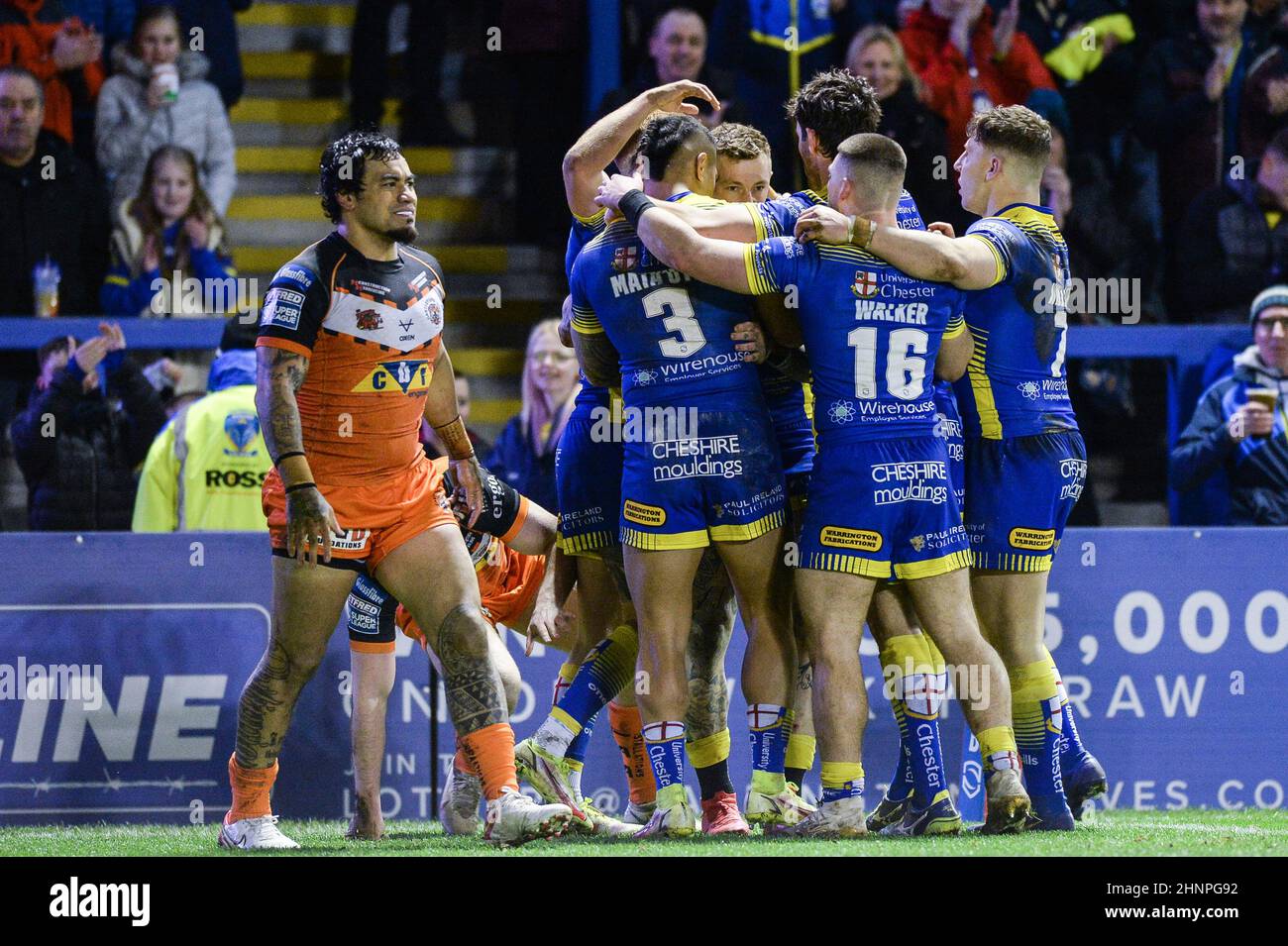 Warrington, England 17 February 2022 Josh Charnley of Warrington