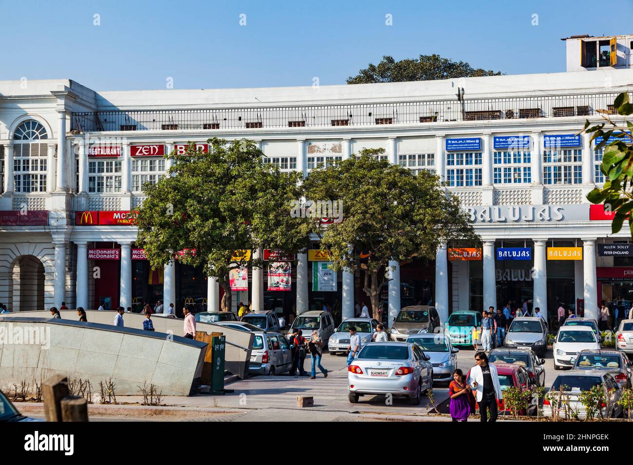 people at Connaught Place. It is one of the largest financial