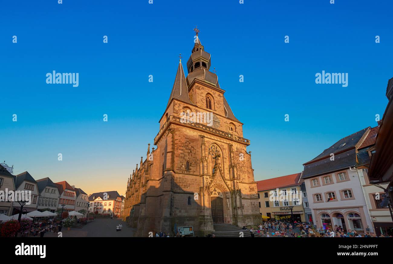famous sankt Wendelin church in Sankt Wendel, Germany Stock Photo