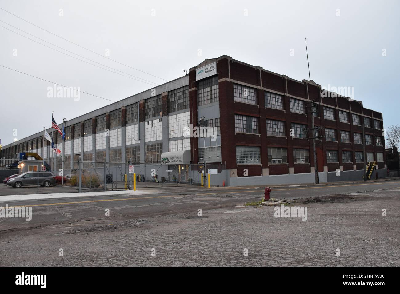 New Center Stamping, an actual business which featured in the Eminem film 8 Mile as New Detroit Stamping in Milwaukee Junction, Detroit, Michigan, USA. Stock Photo