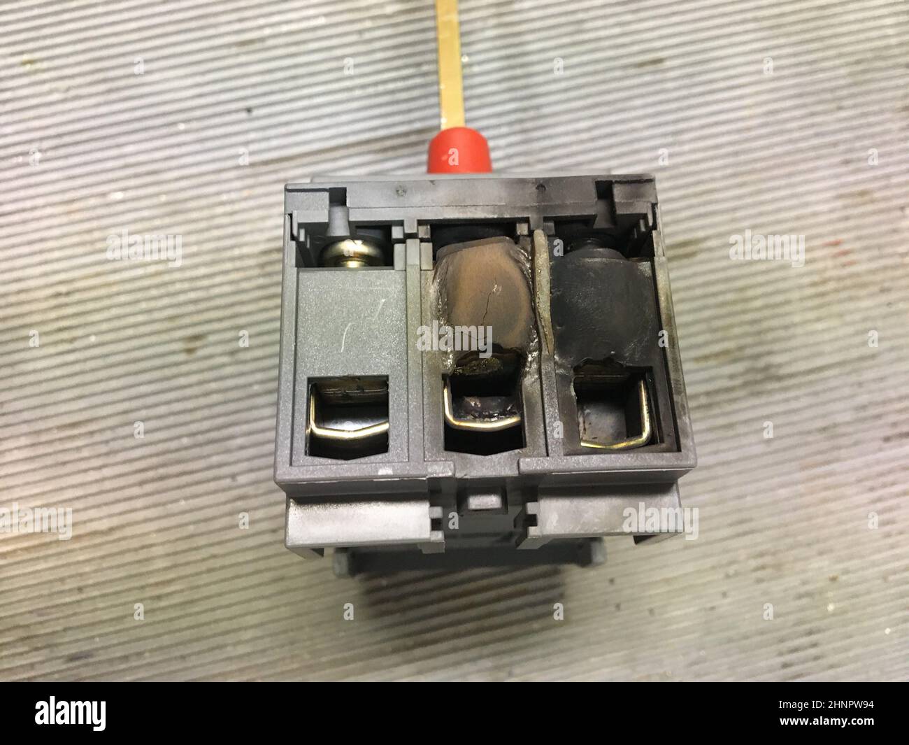 Burned 3 phase isolator switch hires stock photography and images Alamy