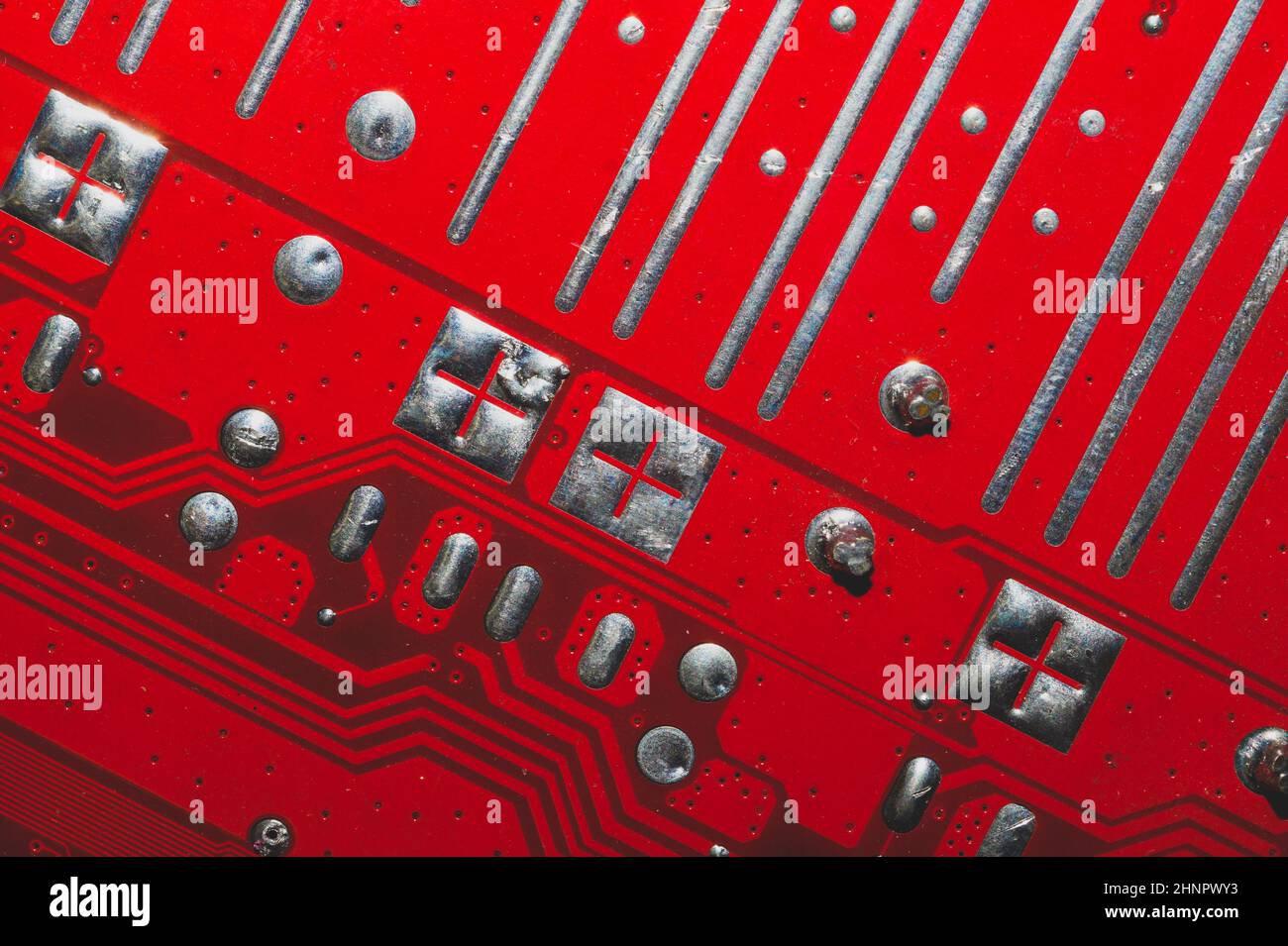 Circuit board abstract background. computer motherboard close up ...