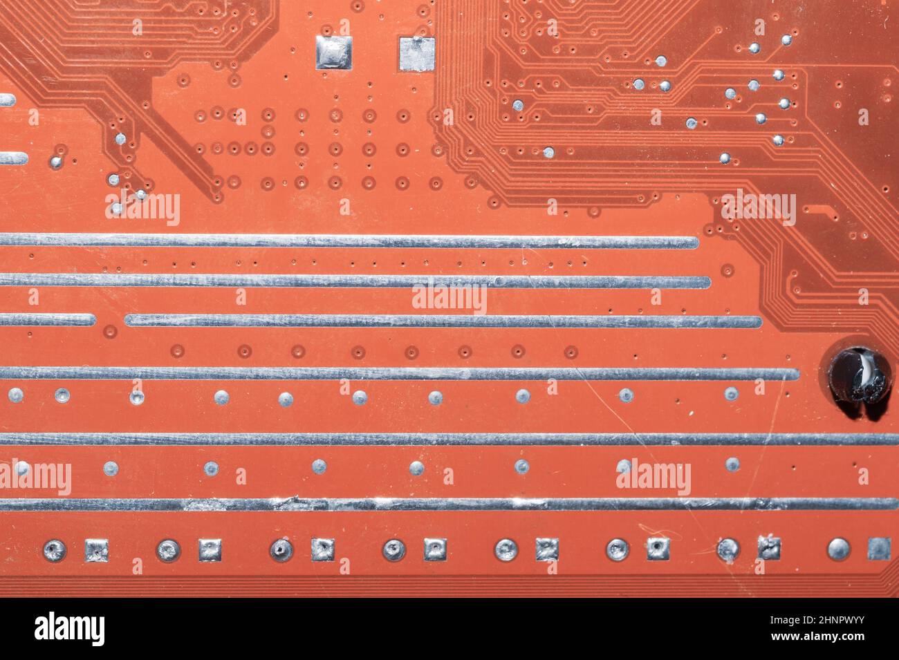 Circuit board abstract background. computer motherboard close up