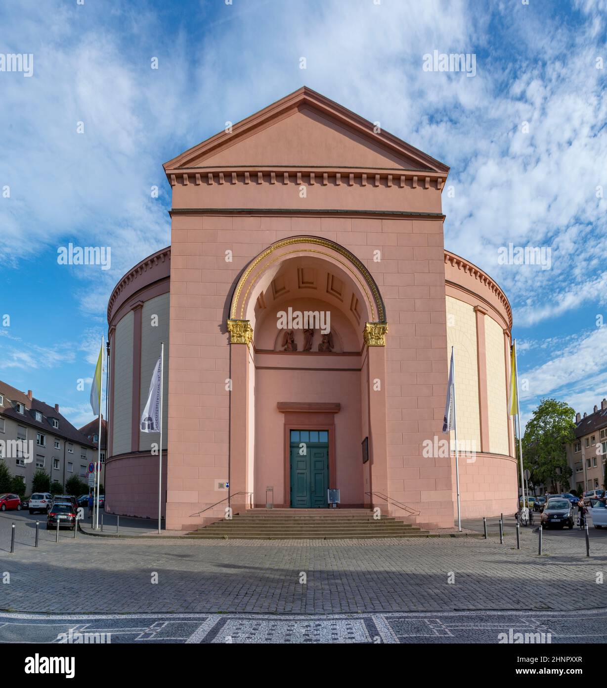 catholic St. Ludwig church in Darmstadt Stock Photo