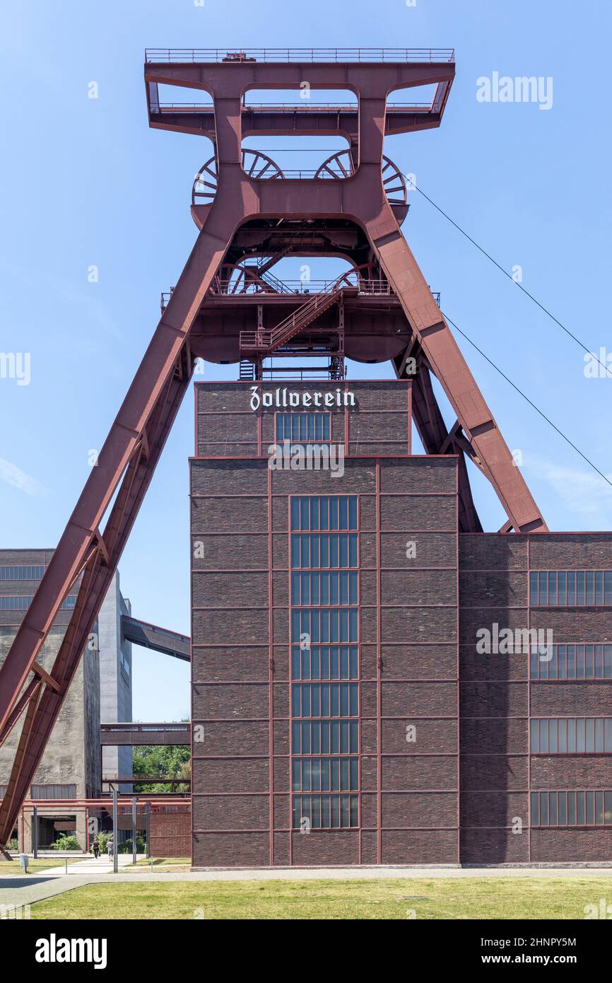 industrial complex Zollverein hosts a regional museum in the former coal Washery, Essen, Germany. Stock Photo