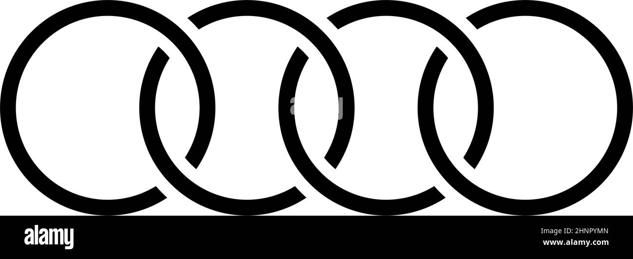 Interconnected rings Stock Vector Images - Alamy