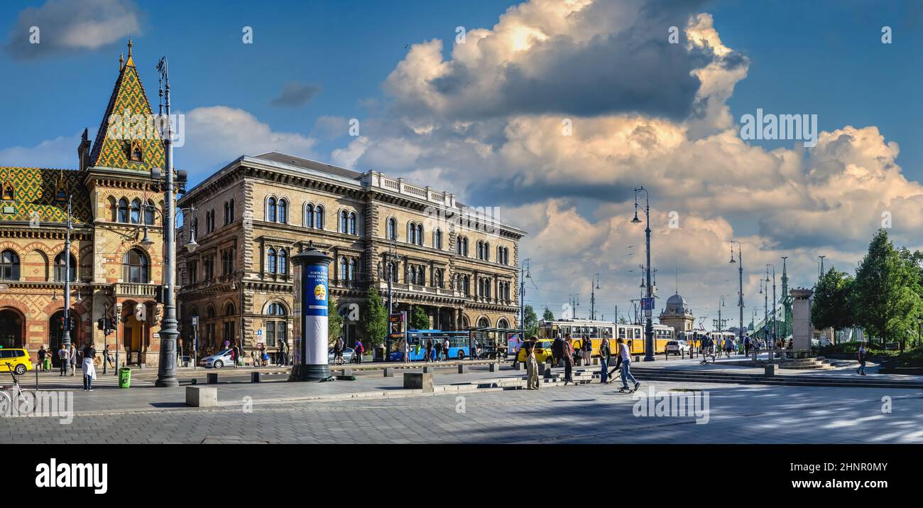 Streets of the old town of Budapest, Hungary Stock Photo