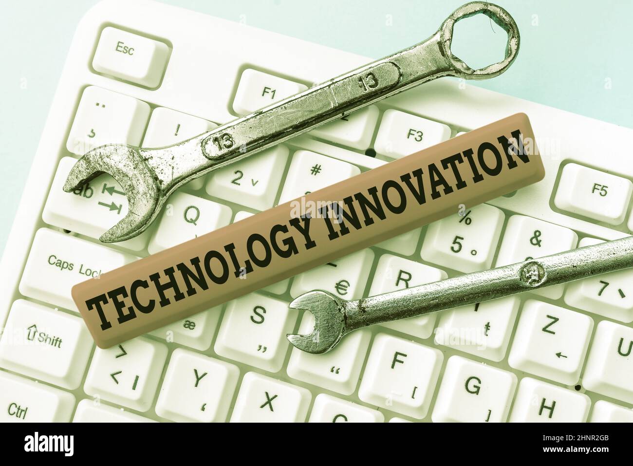 Text showing inspiration Technology Innovation. Business idea advanced net connected devices a Creative Technique Downloading Online Files And Data, Uploading Programming Codes Stock Photo