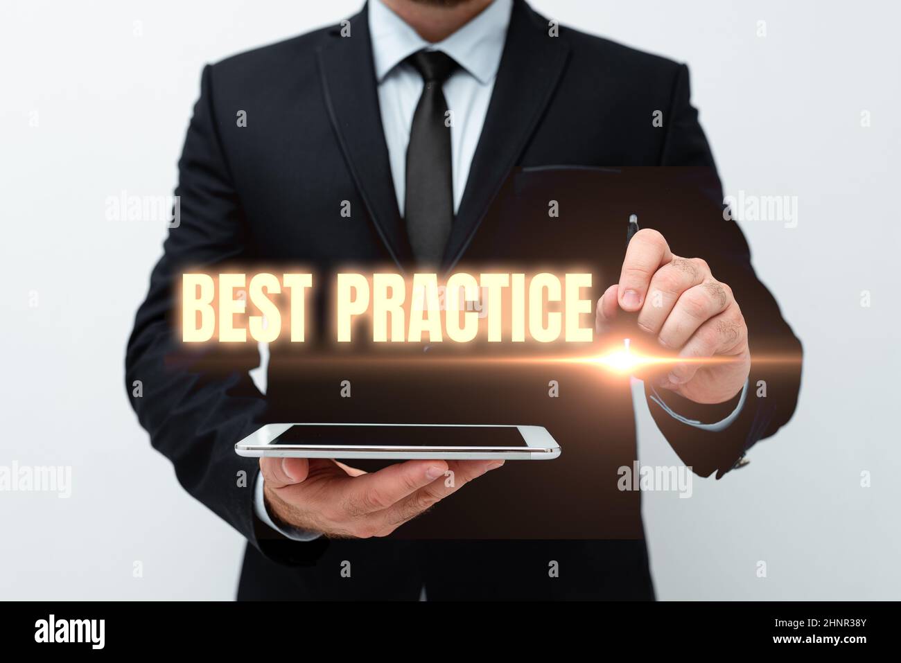 Inspiration showing sign Best Practice, Business overview commercial ...