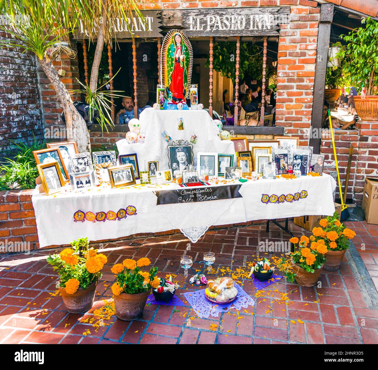 altar for the deads at Olvera street in los Angeles Stock Photo