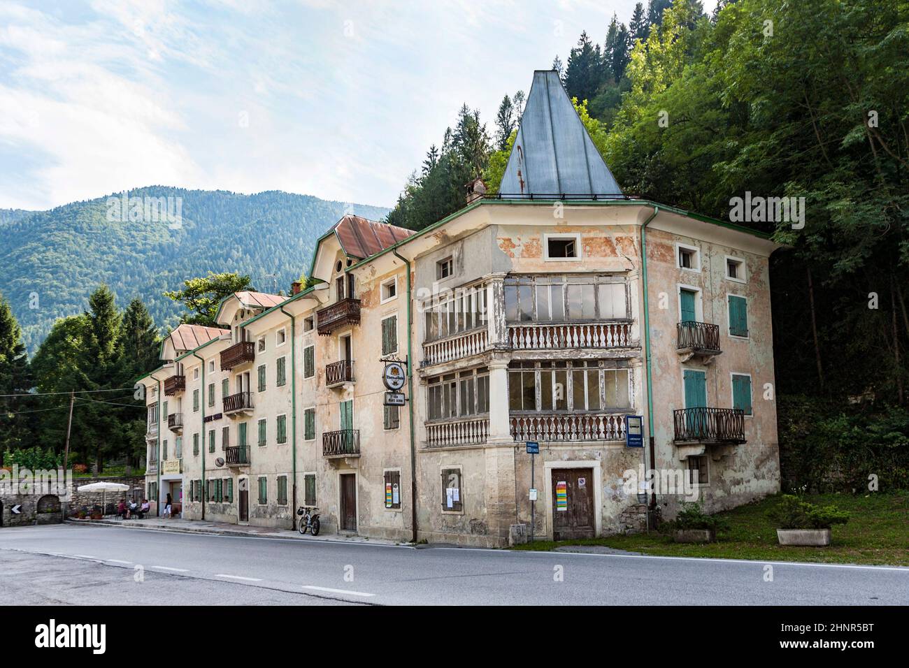 Abandoned hotel in the alps hi res stock photography and images