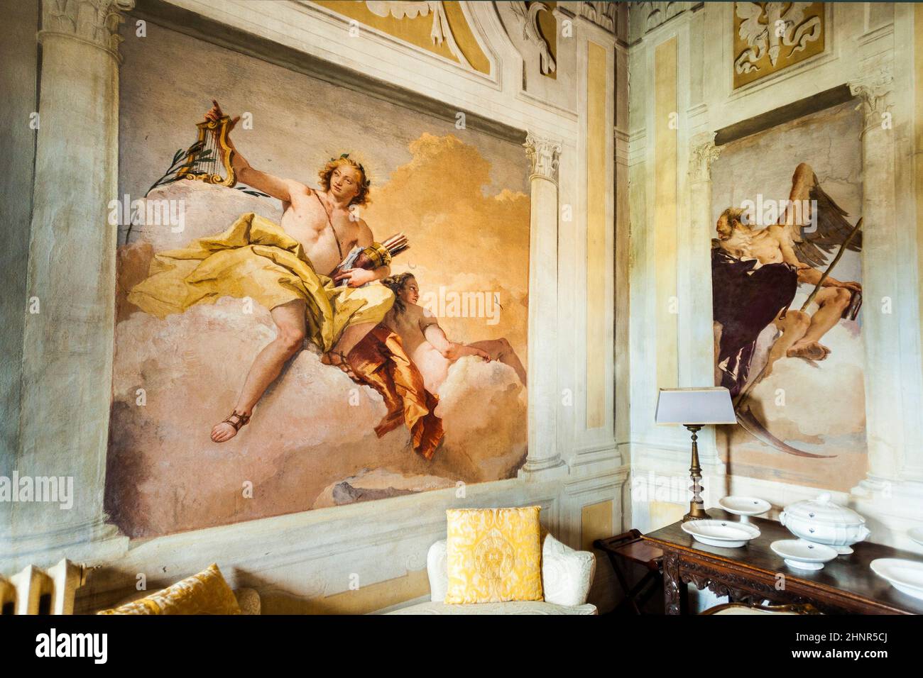 frescos from Giovanni Battista Tiepolo in Vicenza Stock Photo