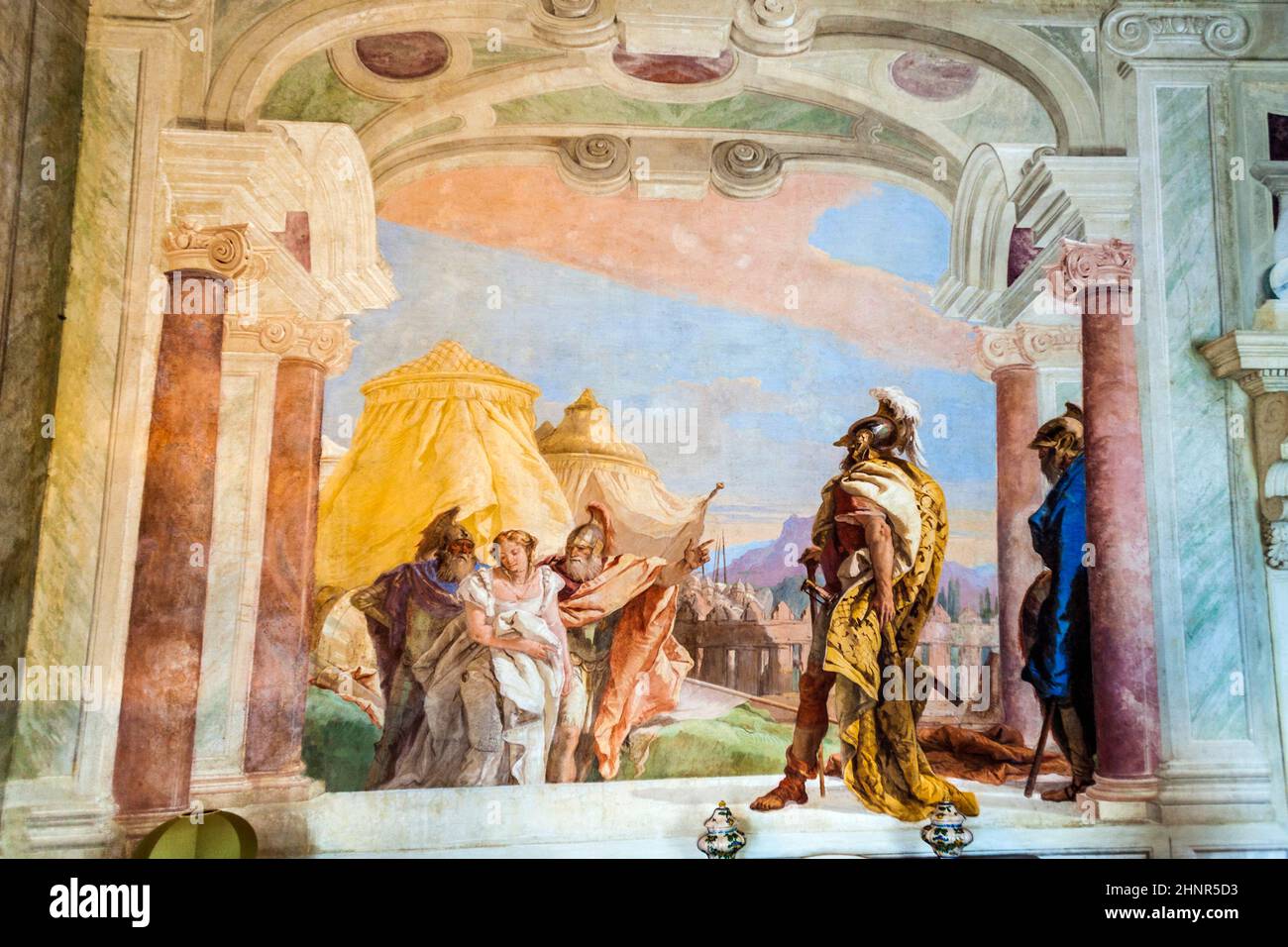 frescos from Giovanni Battista Tiepolo in Vicenza Stock Photo