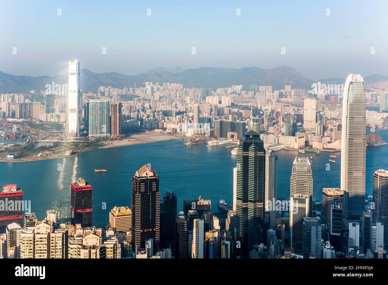Hong Kong city view from Victoria peak Stock Photo - Alamy
