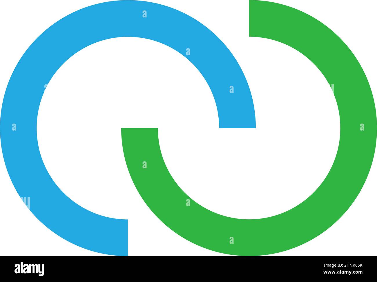 Interconnected rings Stock Vector Images - Alamy