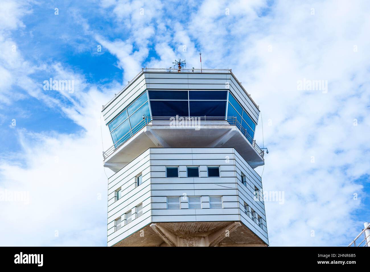 tower of the new airport in Arrecife Stock Photo