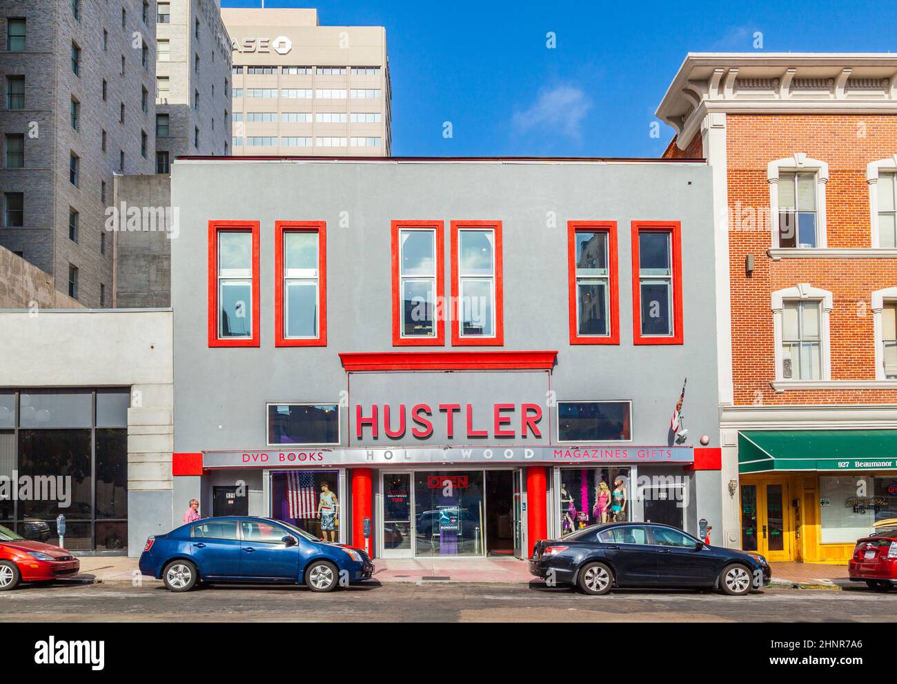 facade of historic houses in the gaslamp quarter in San Diego Stock Photo Alamy