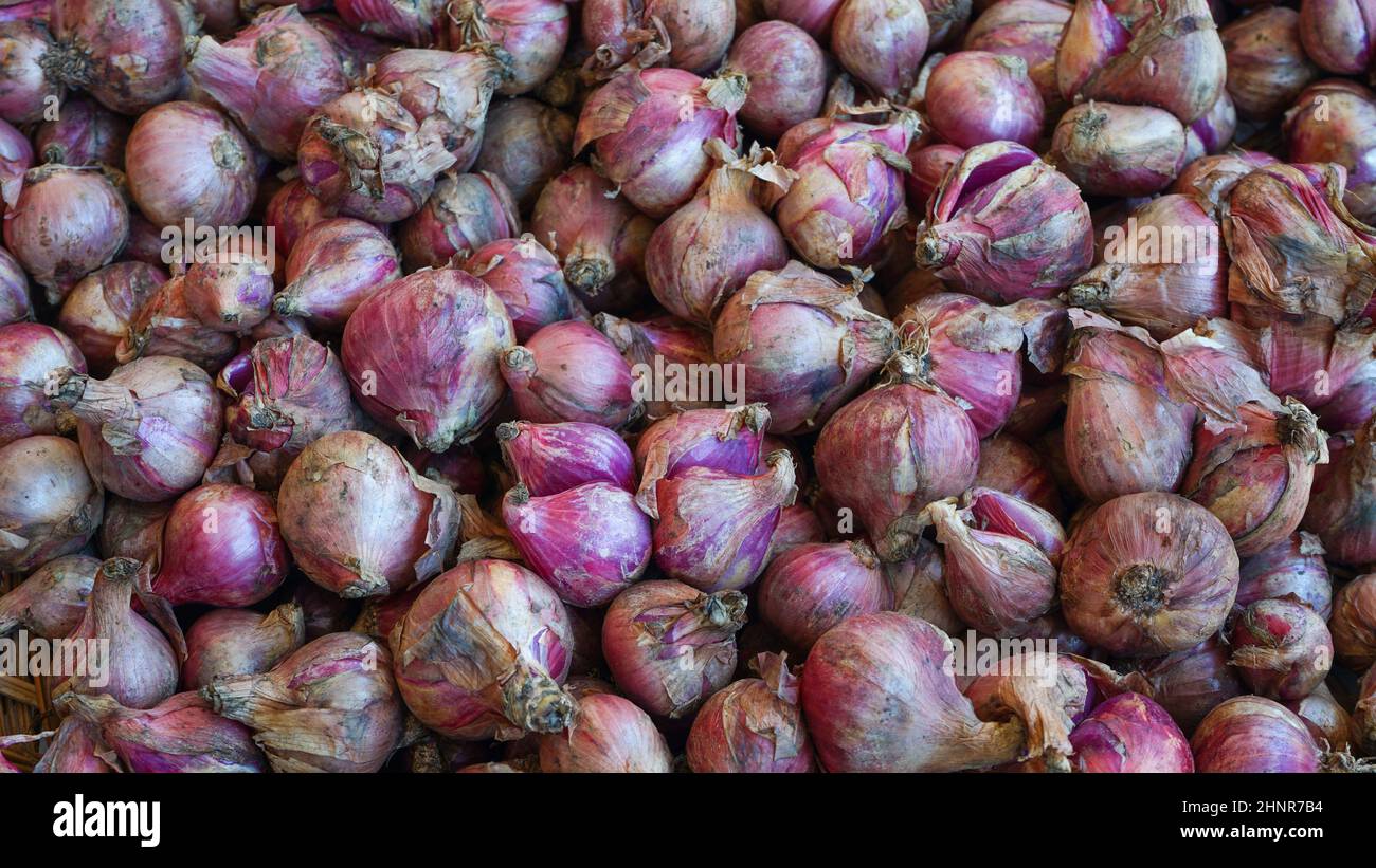 Unpeeled onions on kitchen hi-res stock photography and images - Alamy