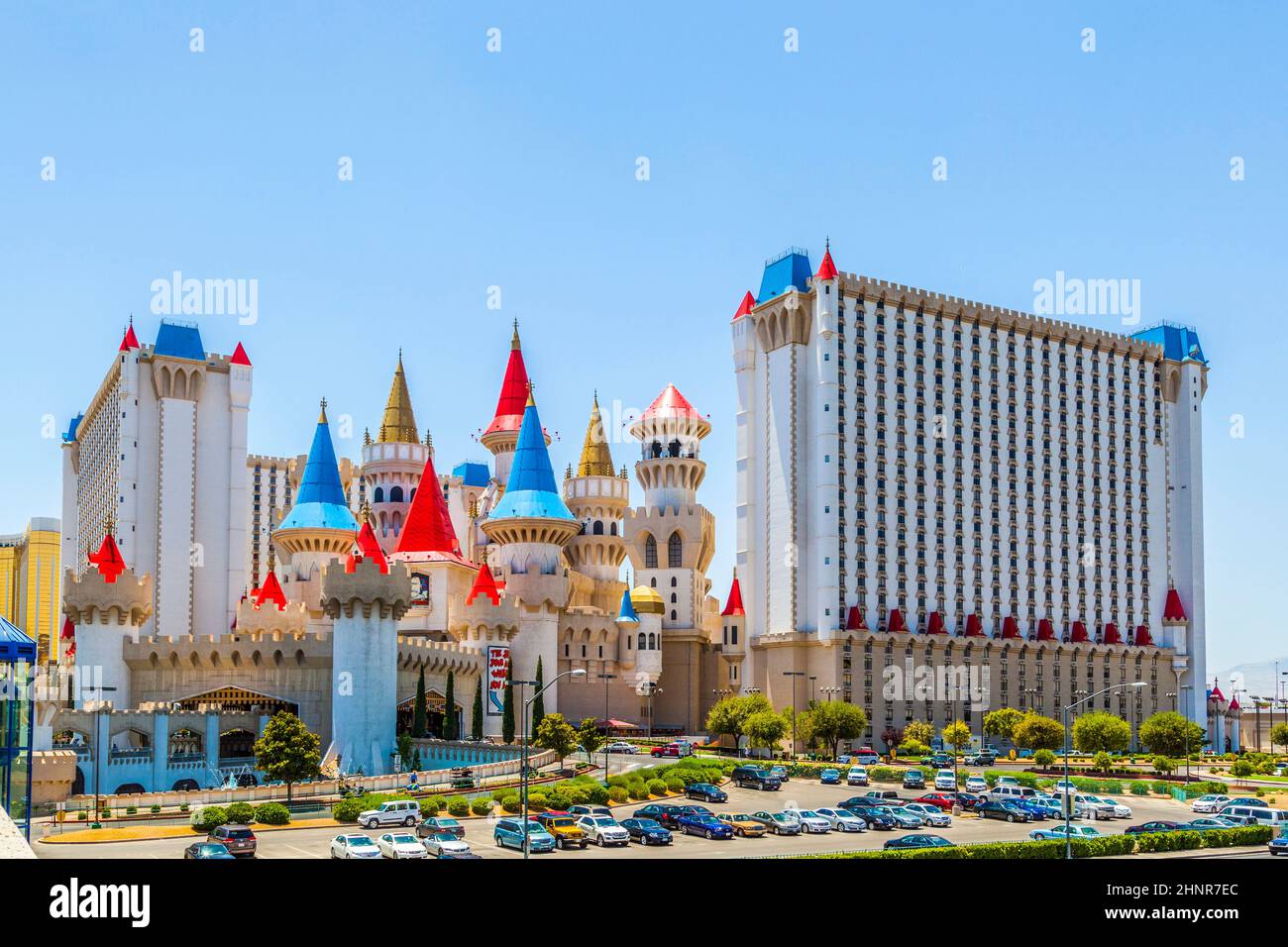 Excalibur Hotel and Casino in Las Vegas, Nevada. Stock Photo