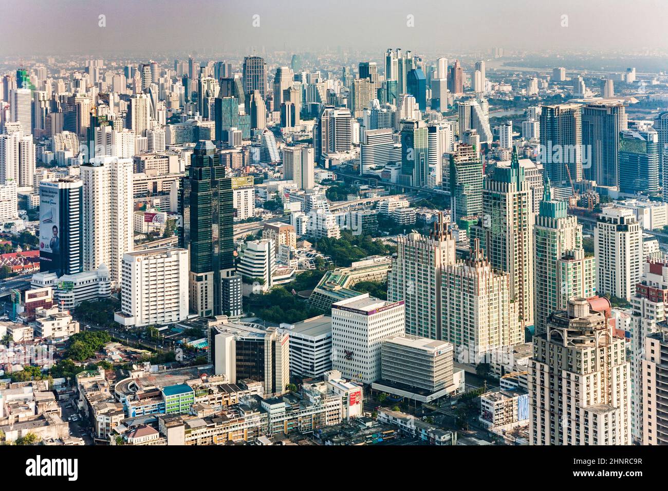 View across Bangkok skyline Stock Photo - Alamy