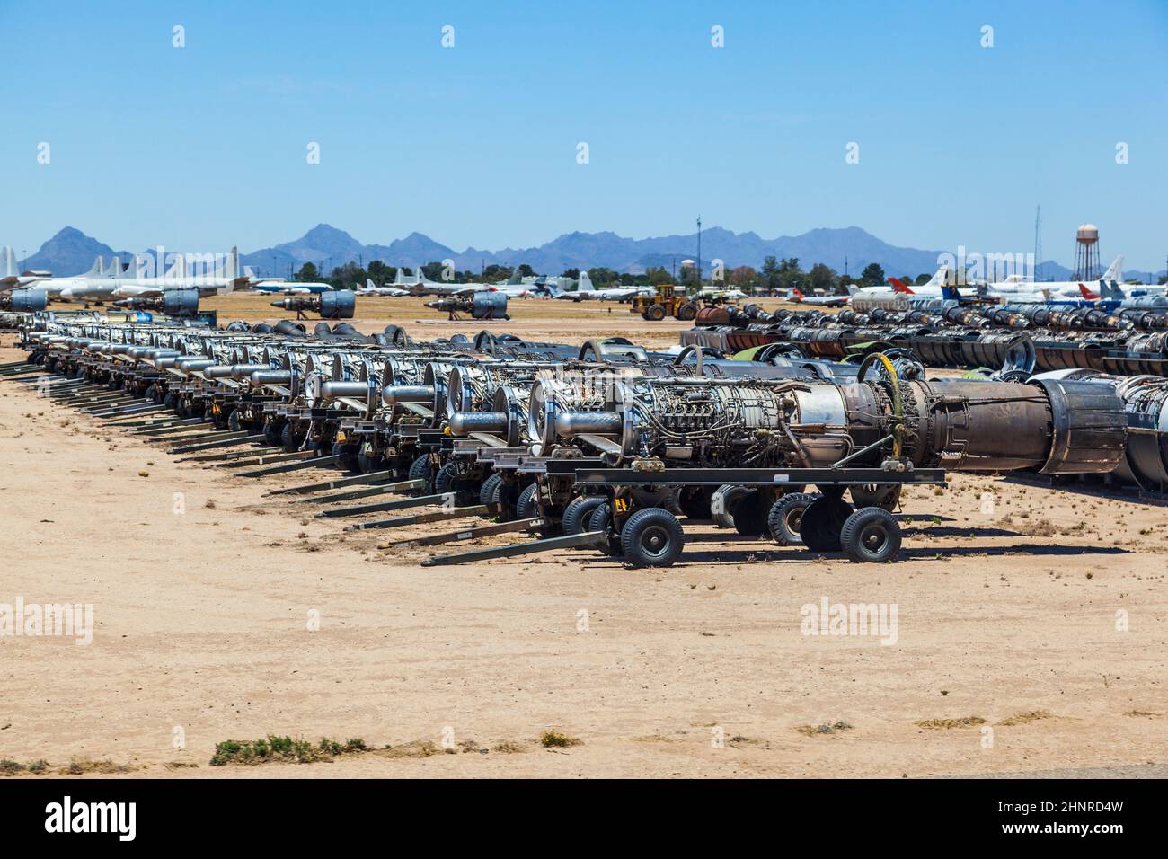 DavisMonthan Air Force Base AMARG boneyard in Tucson, Arizona Stock