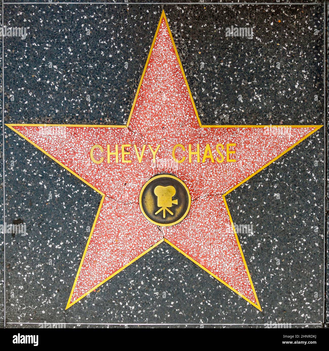 Chevy chase star on Hollywood Walk of Fame Stock Photo Alamy