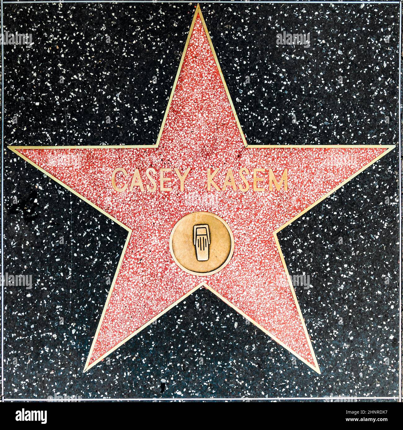 Casey kasem hollywood walk of fame hi-res stock photography and images