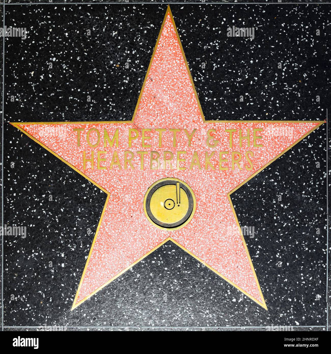 Tom Petty & the Heartbreakers star on Hollywood Walk of Fame Stock Photo