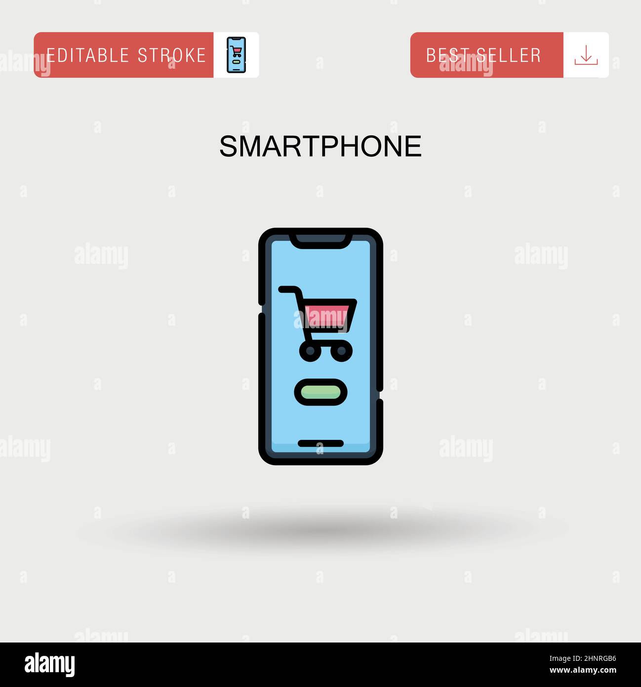 Smartphone Simple vector icon Stock Vector Image & Art - Alamy