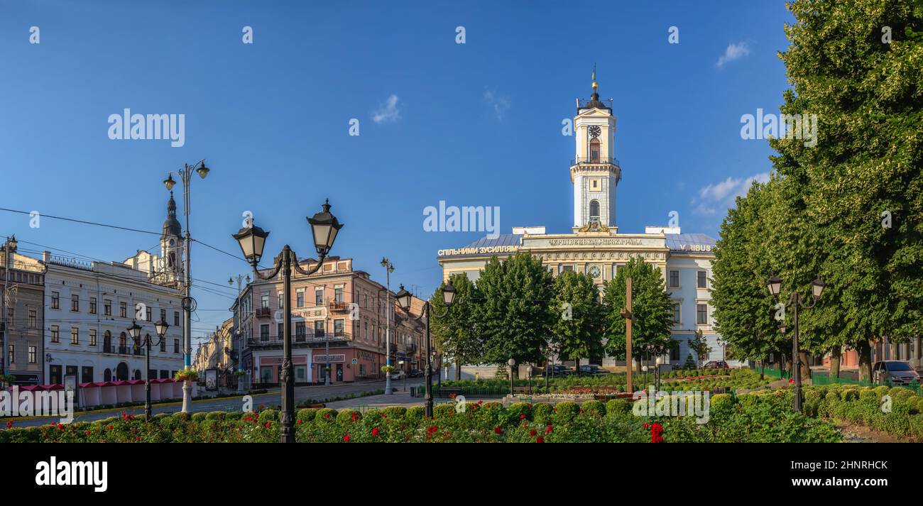 Town Hall of Chernivtsi, Ukraine Stock Photo Alamy