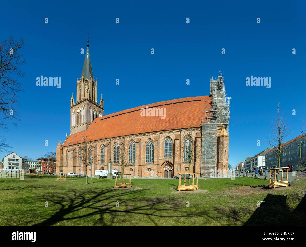 St. Maria's Church in Neubrandenburg, Germany Stock Photo