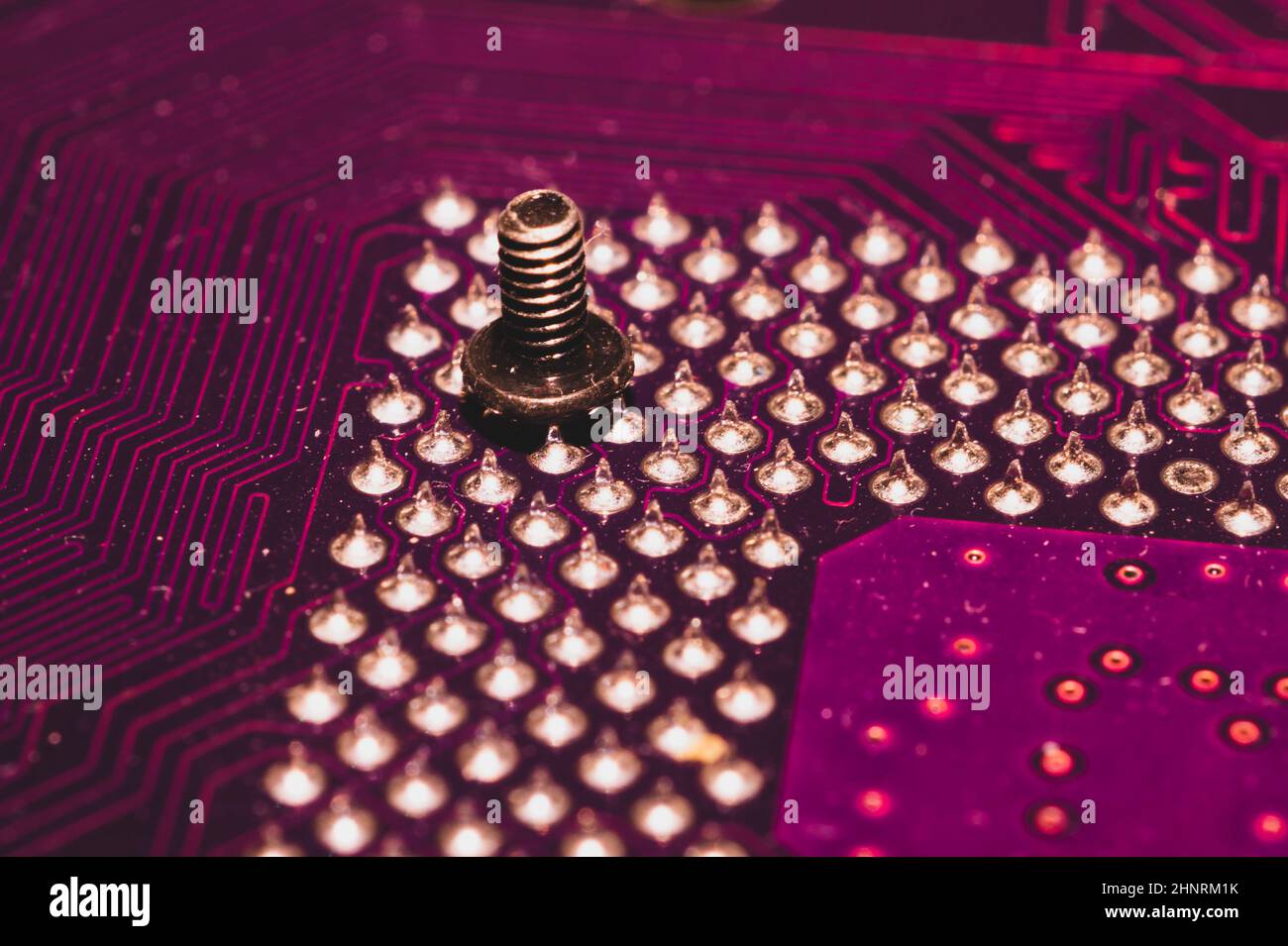 Processor pins macro. computer motherboard close up. cpu pins on a ...